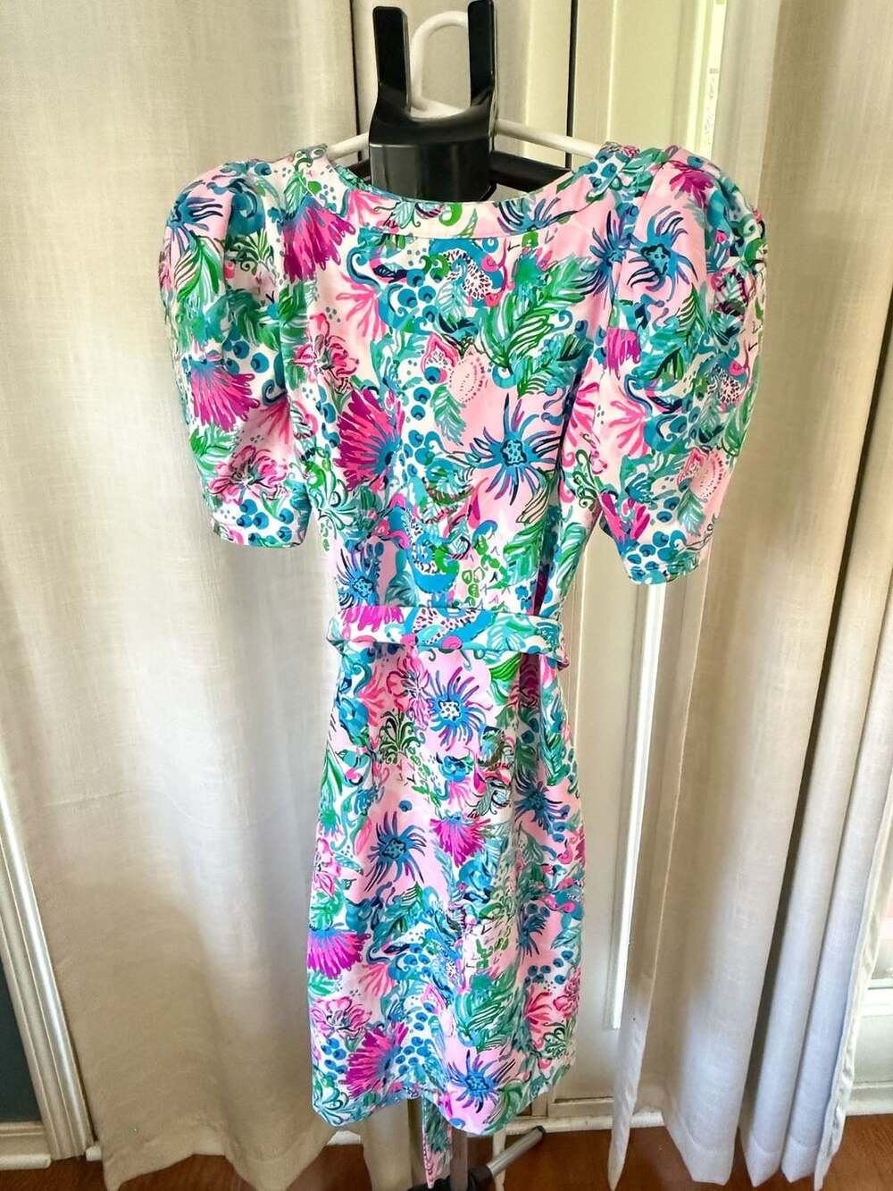 Lilly Pulitzer Harriet Elbow Sleeve Women Dress Size S Floral